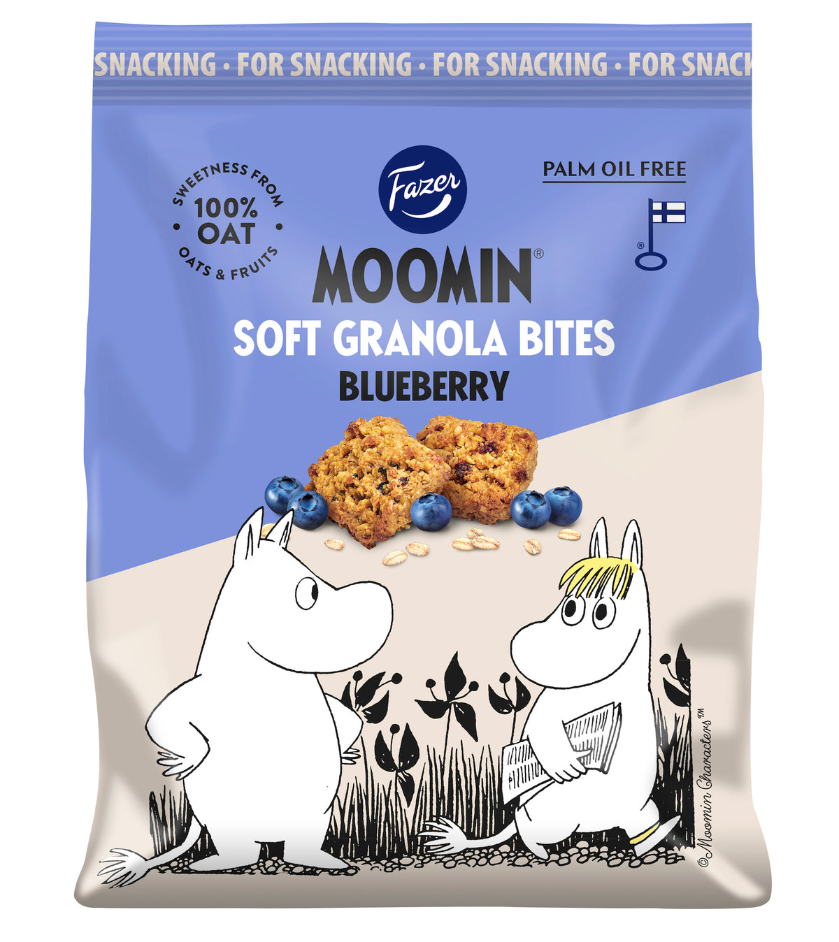 Ciasteczka Muminki Granola Bites (jagodowe) 120g Fazer