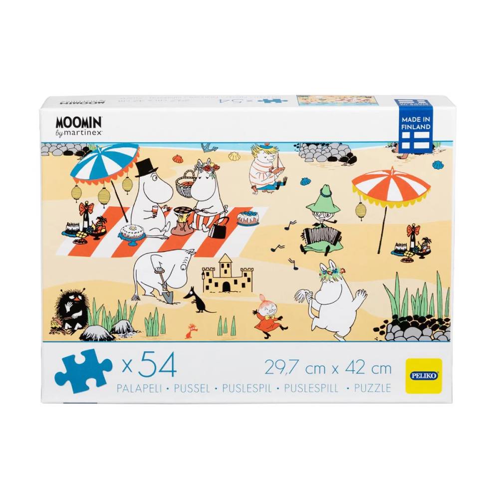 Puzzle Dzień na plaży Muminków 54 el. Martinex