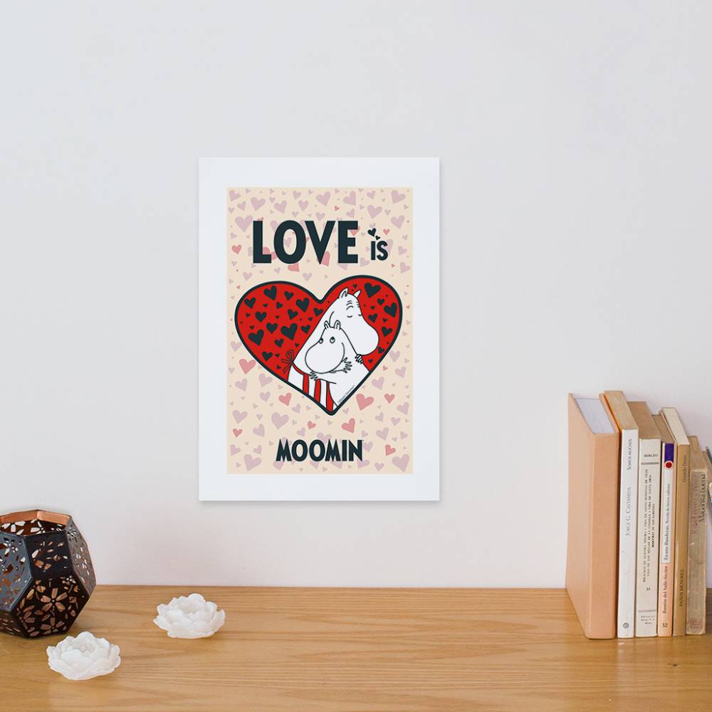 Plakat A4 Muminek i Mama Muminka- The Official Moomin Shop