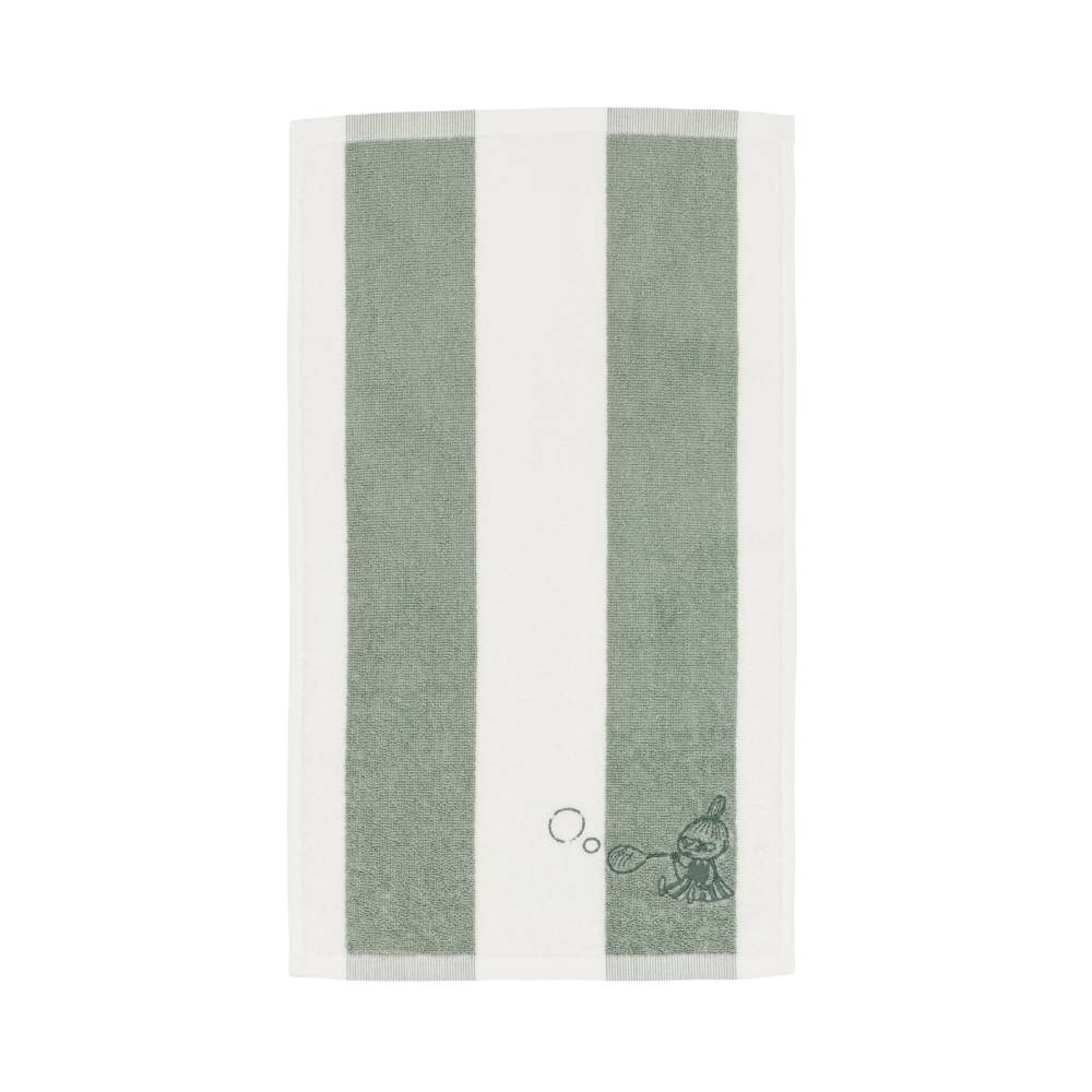 Ręcznik w paski Mała Mi GOTS 30x50cm (zielony) - Arabia Finland