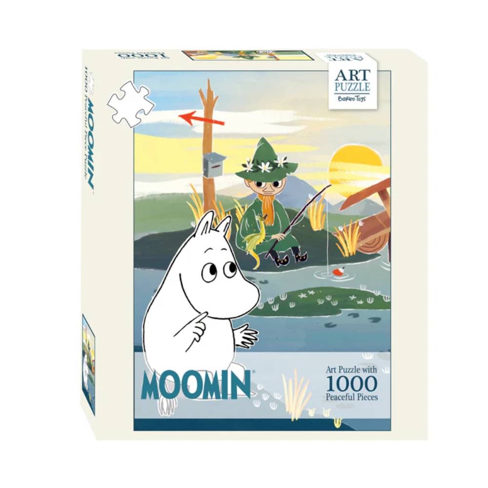 Puzzle Muminki 1000 el. Muminek z Włóczykijem na rybach Barbo Toys