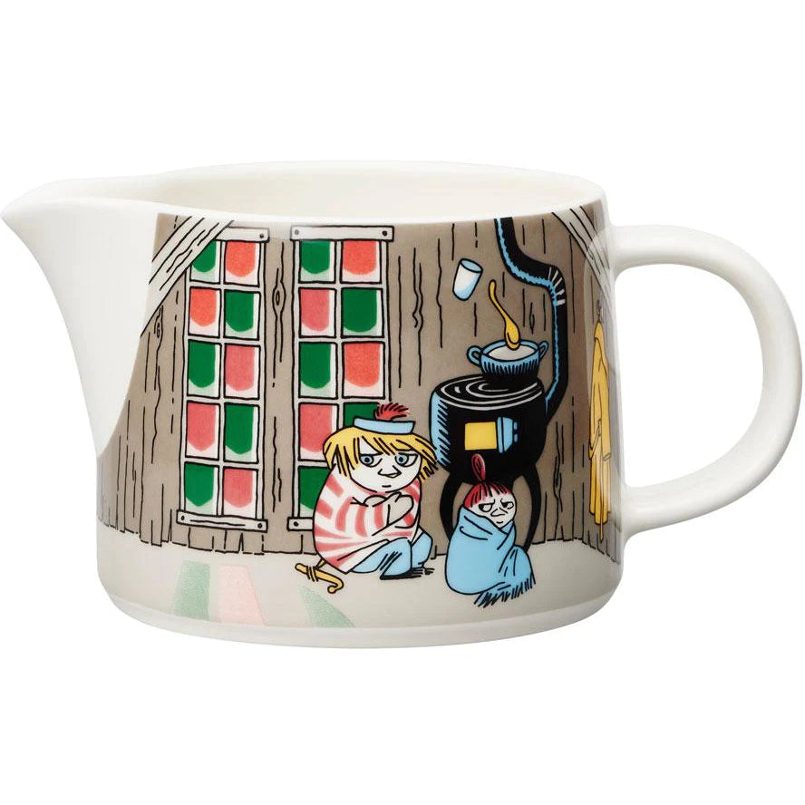 Mlecznik z dziubkiem ceramiczny 350ml Muminki wieczorne spotkanie