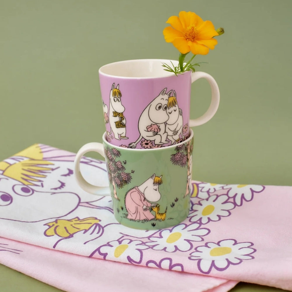 Zestaw 2 szt. kubków porcelanowych 300ml Sweethearts & Loving Care Moomin Arabia