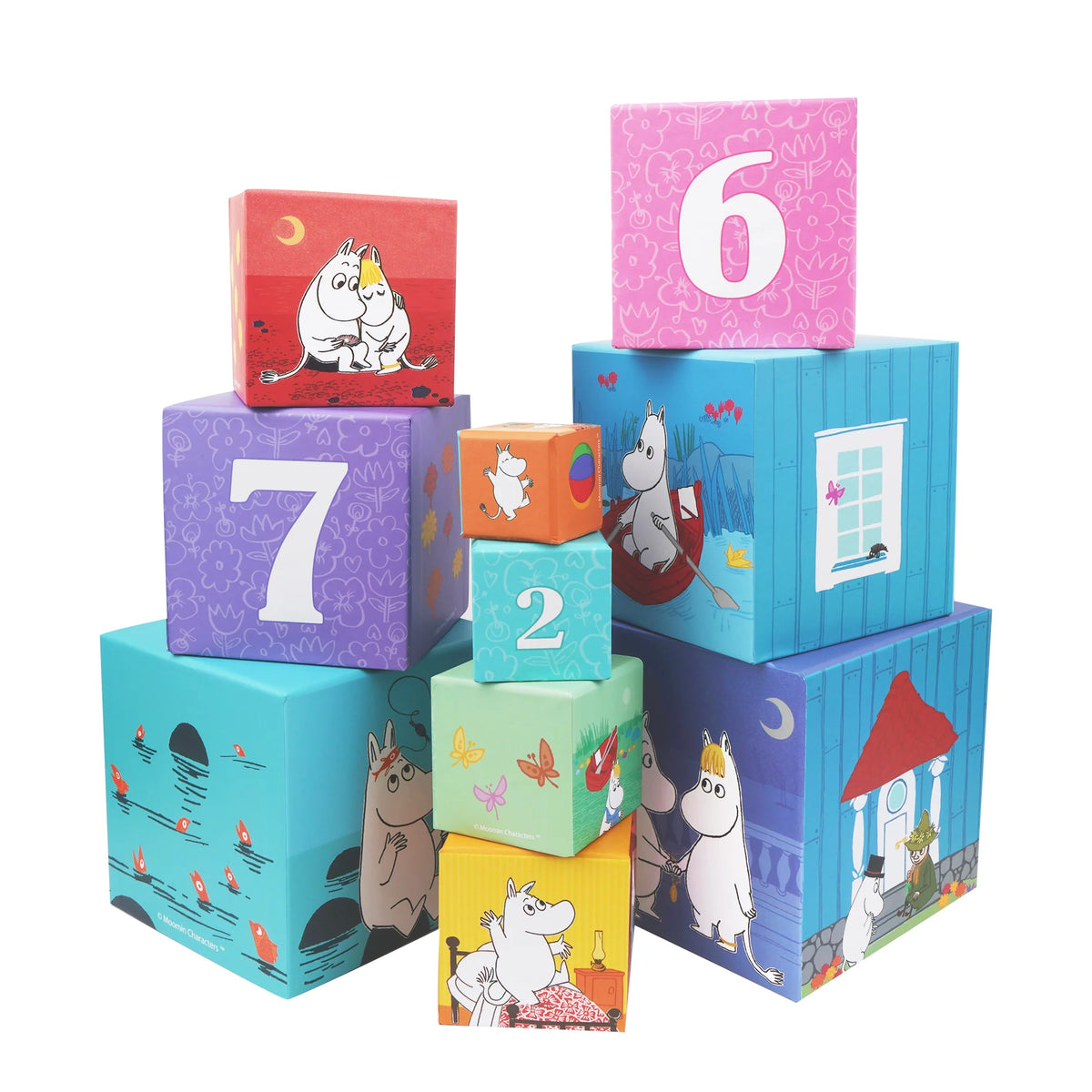 Kostki do układania (10szt) Muminki - Barbo Toys
