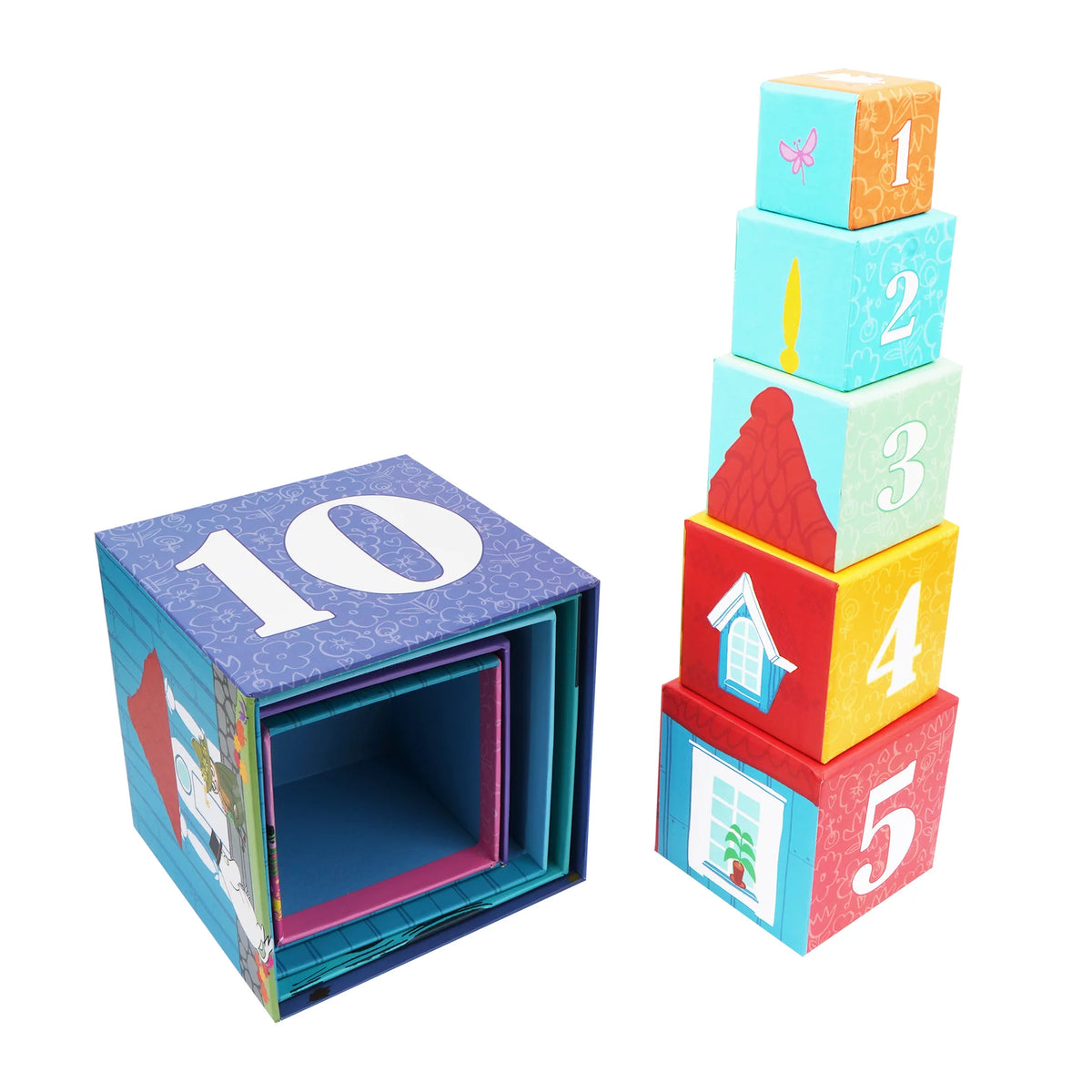 Kostki do układania (10szt) Muminki - Barbo Toys