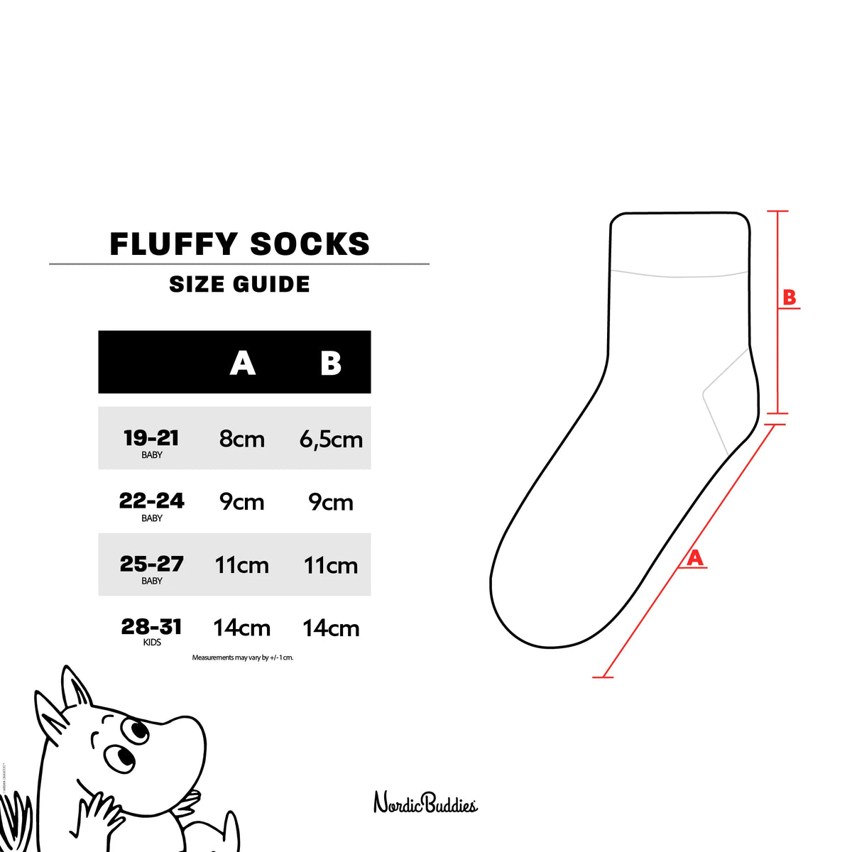 Skarpetki dziecięce Muminek (granat) NordicBuddies