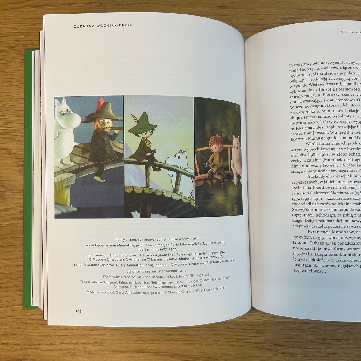 Książka Muminki Drzwi są zawsze otwarte Muzeum Kinematografii w Łodzi