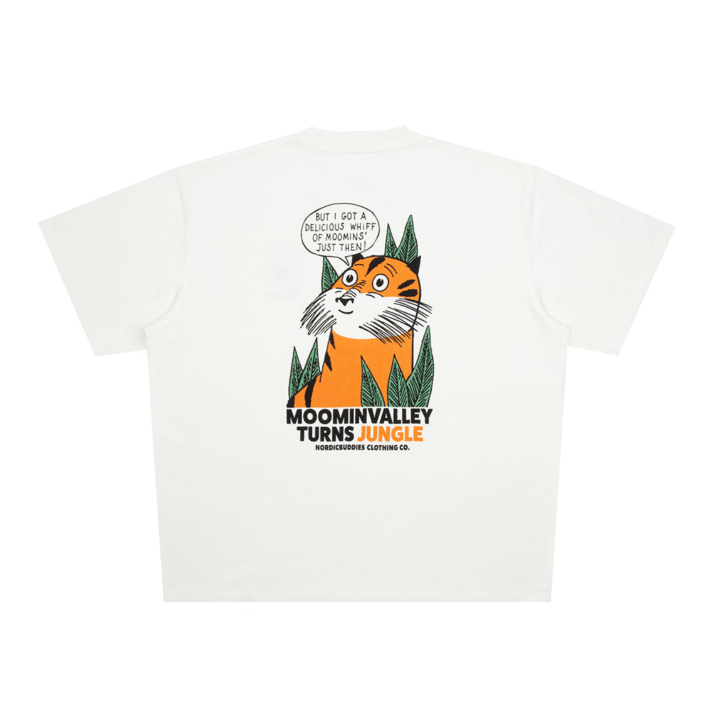 T-shirt Muminki w Dżungli biały NordicBuddies