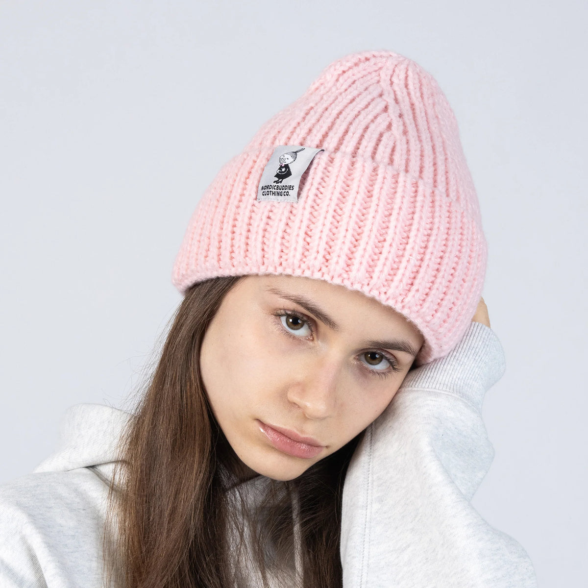 Czapka dziana Mała Mi (róż) NordicBuddies