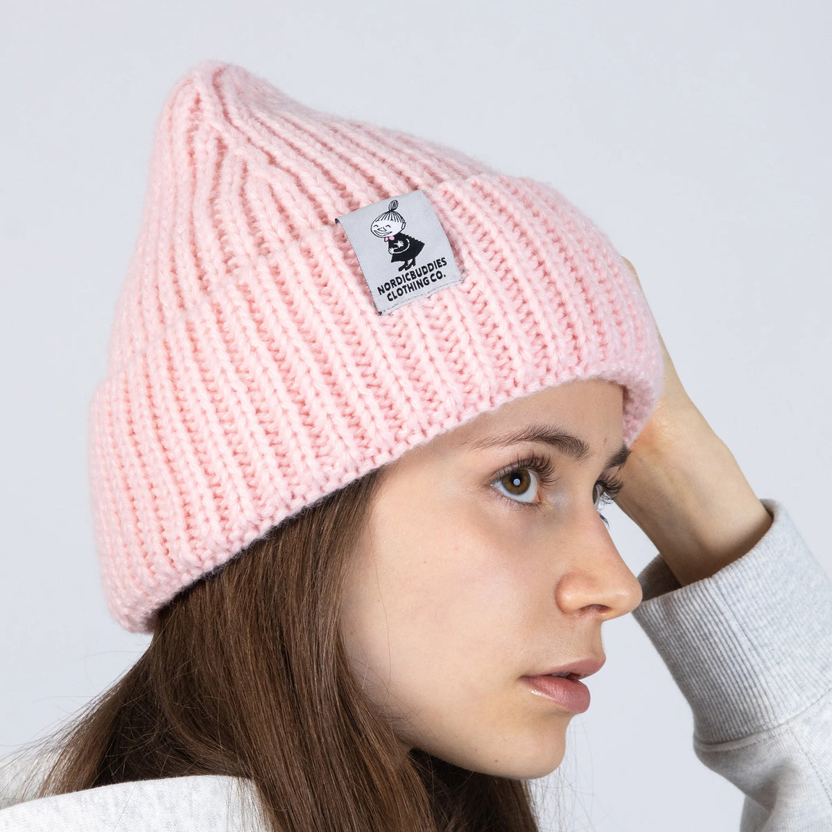 Czapka dziana Mała Mi (róż) NordicBuddies