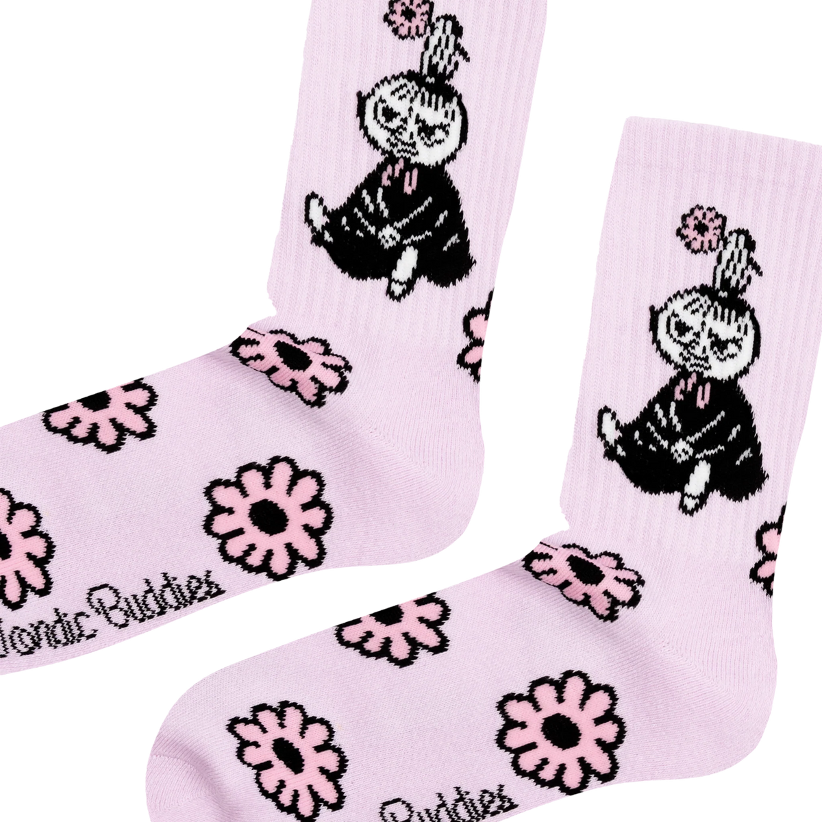 Skarpetki Mała Mi Retro kwiaty fiolet 36-42 NordicBuddies