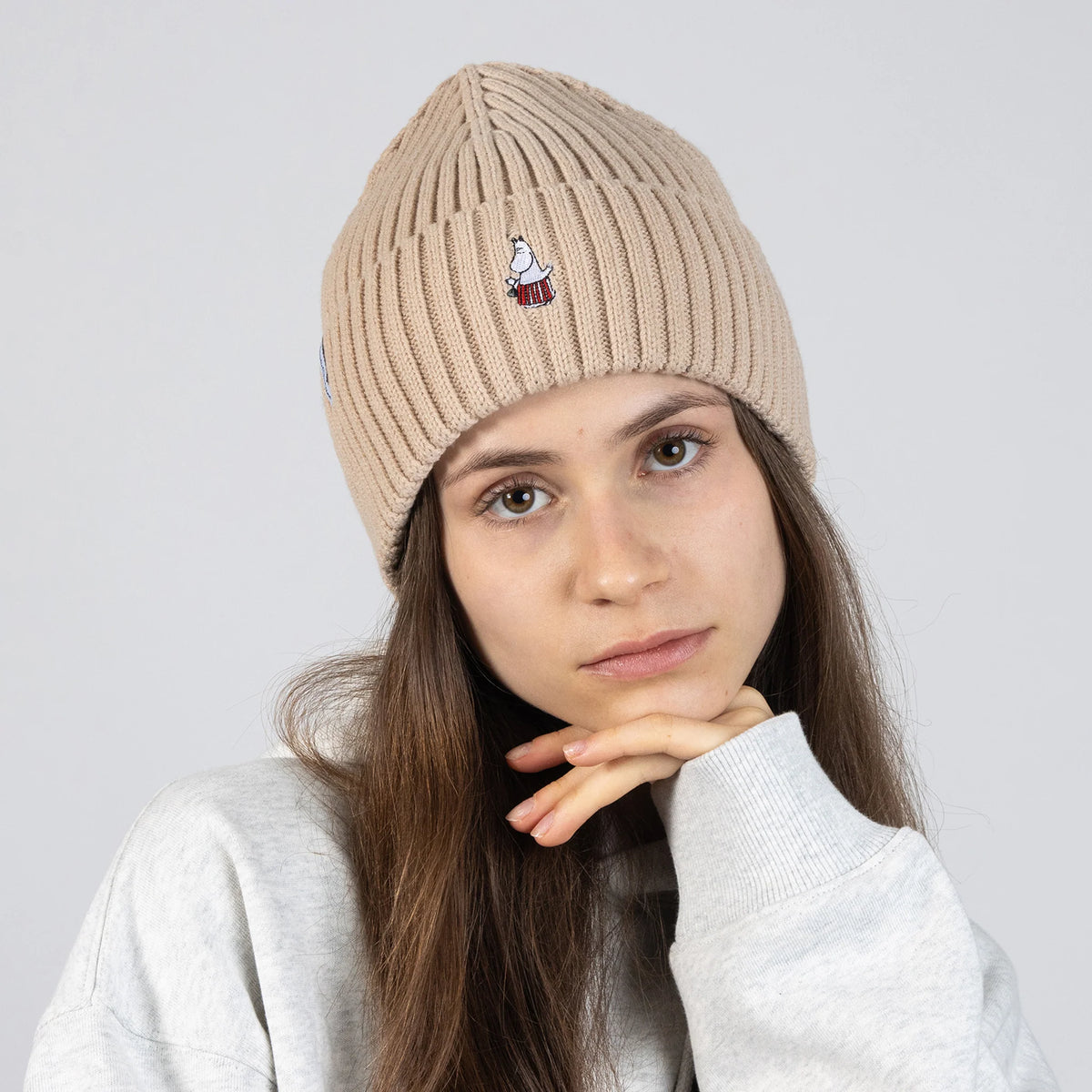 Czapka z naszywką Mama Muminka (beż) NordicBuddies