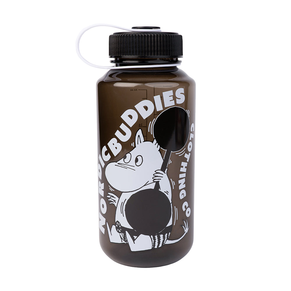 Moomintroll Exercising Everyday Water Bottle Black - The Official Moomin Shop