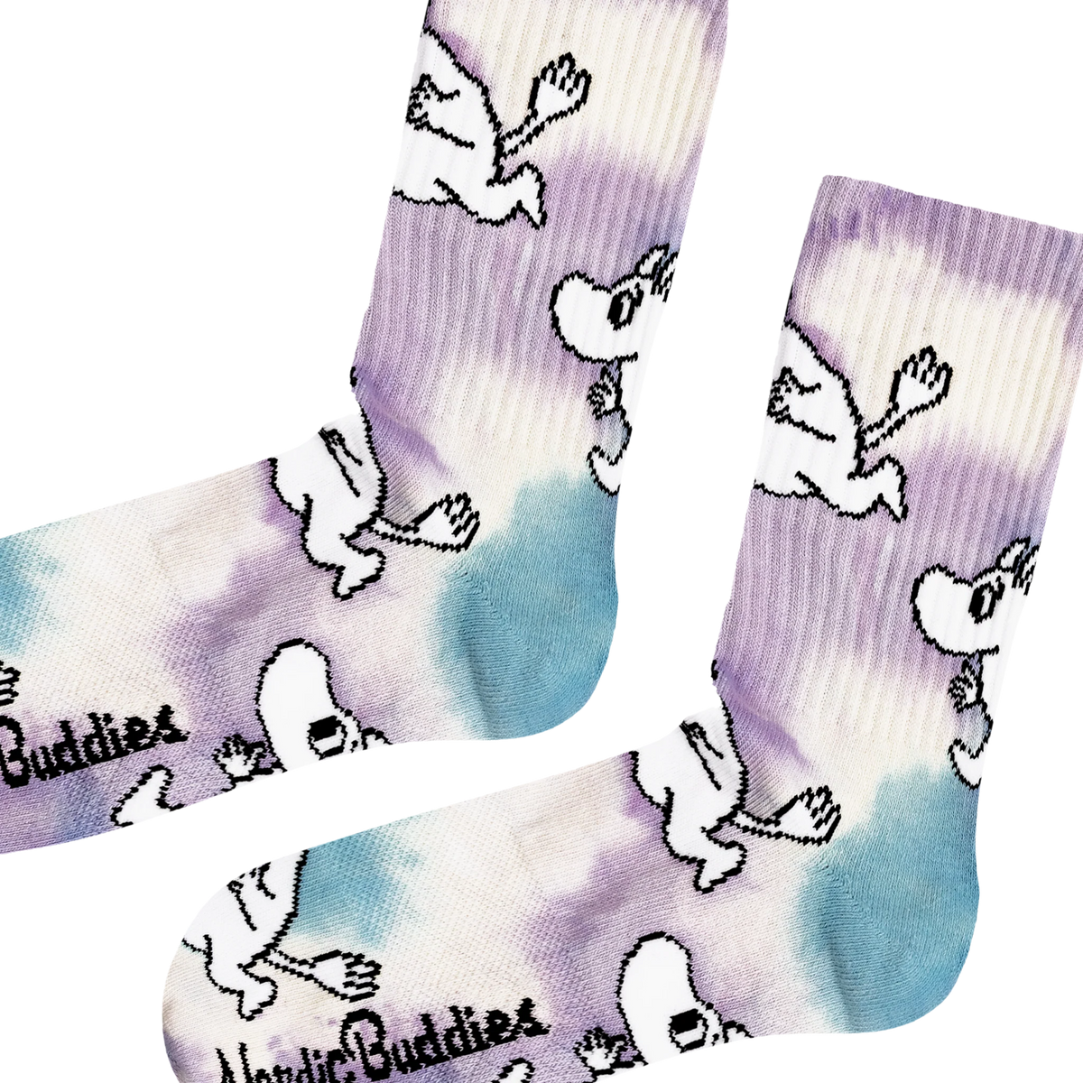 Skarpety Muminek w biegu Retro fiolet 36-42 NordicBuddies