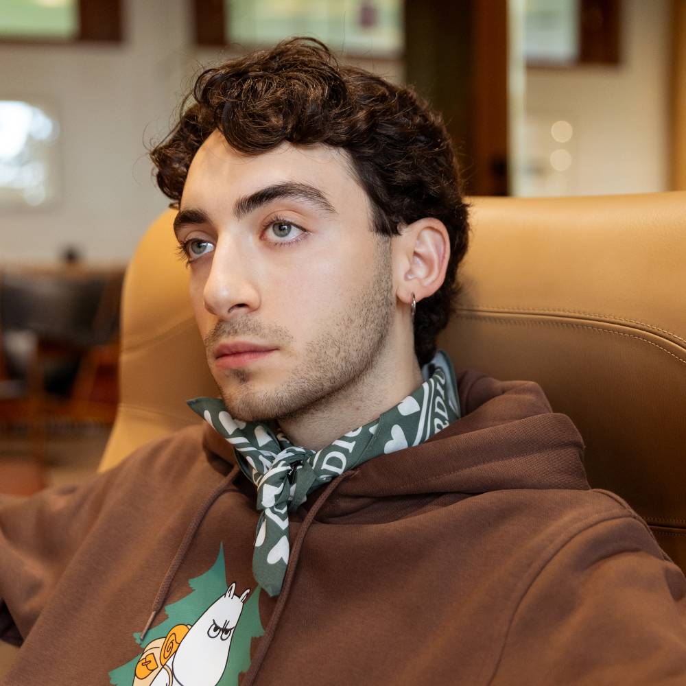 Chustka 55x55cm Muminek i Migotka NordicBuddies