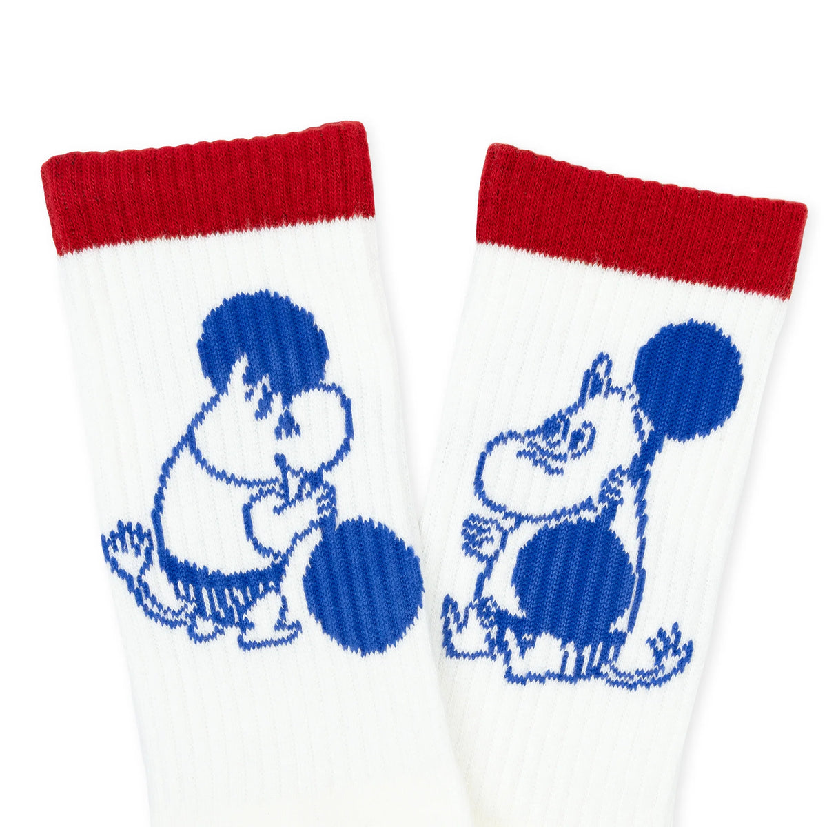 Skarpety Muminek Retro &#39;25 sport czerwono-białe 40-45 NordicBuddies