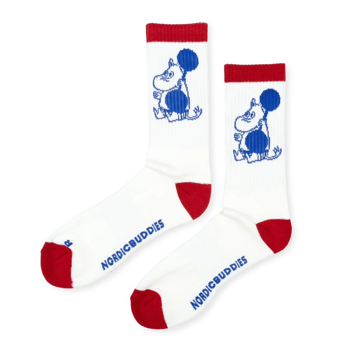 Skarpety Muminek Retro &#39;25 sport czerwono-białe 40-45 NordicBuddies