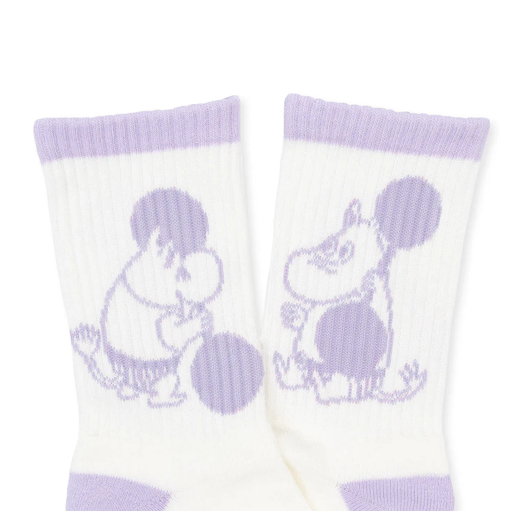 Skarpety Muminek Retro &#39;25 sport foletowo-białe 36-42 NordicBuddies