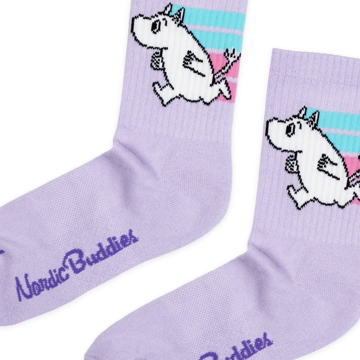 Skarpety Muminek Retro &#39;24 sport fioletowe 36-42 NordicBuddies