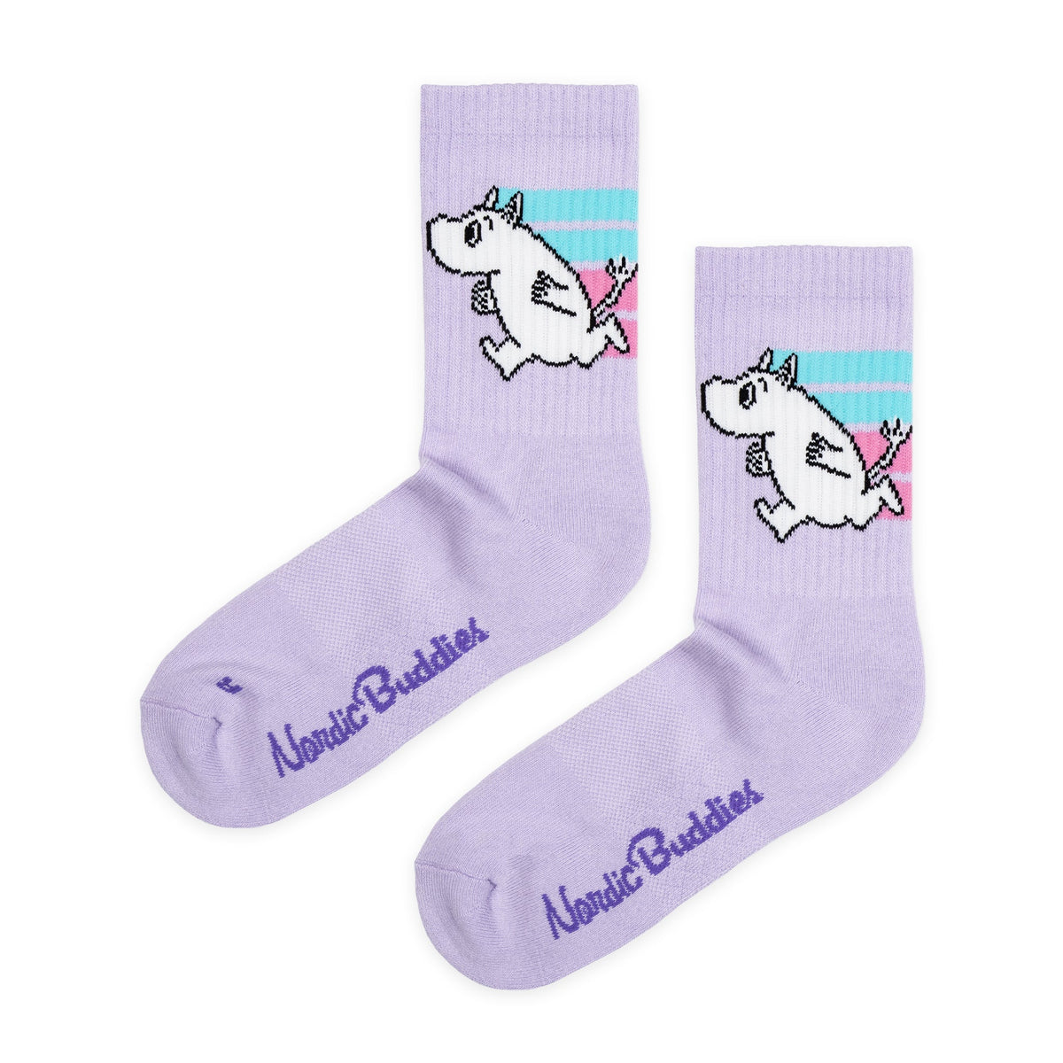 Skarpety Muminek Retro &#39;24 sport fioletowe 36-42 NordicBuddies