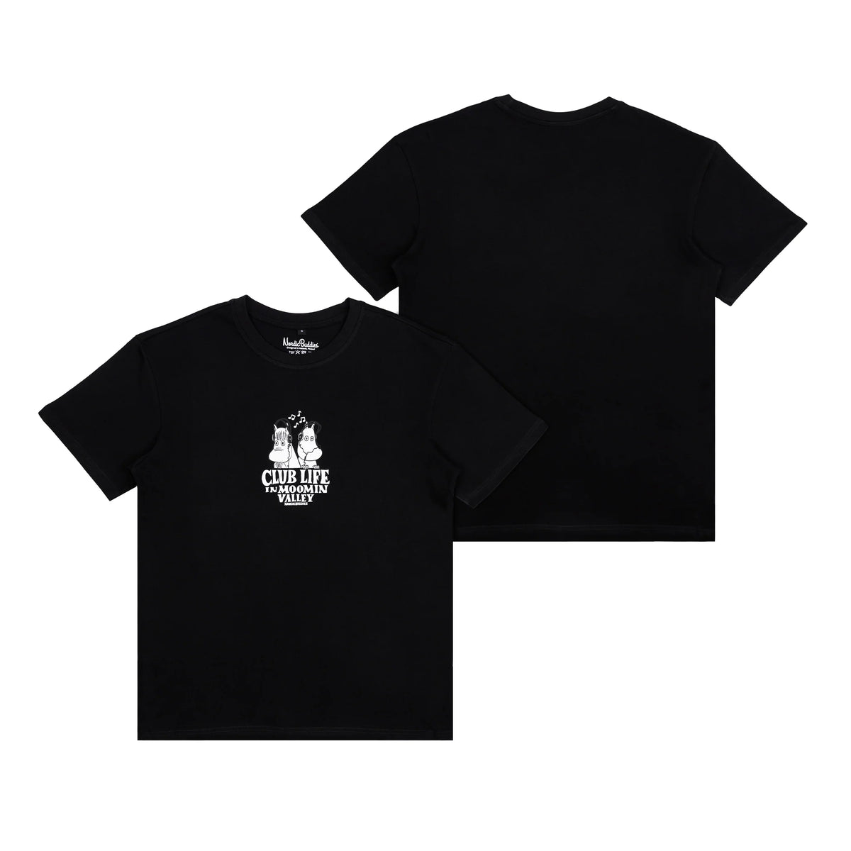T-shirt Muminki Club Life W25 czarny Nordicbuddies
