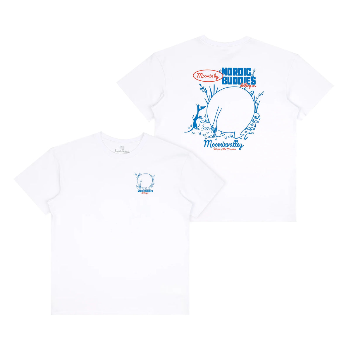 T-shirt Muminek W25 biały Nordicbuddies