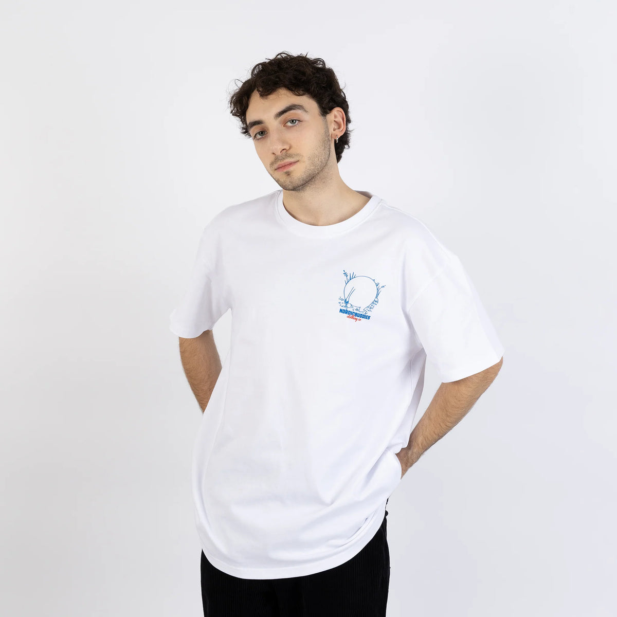 T-shirt Muminek W25 biały Nordicbuddies