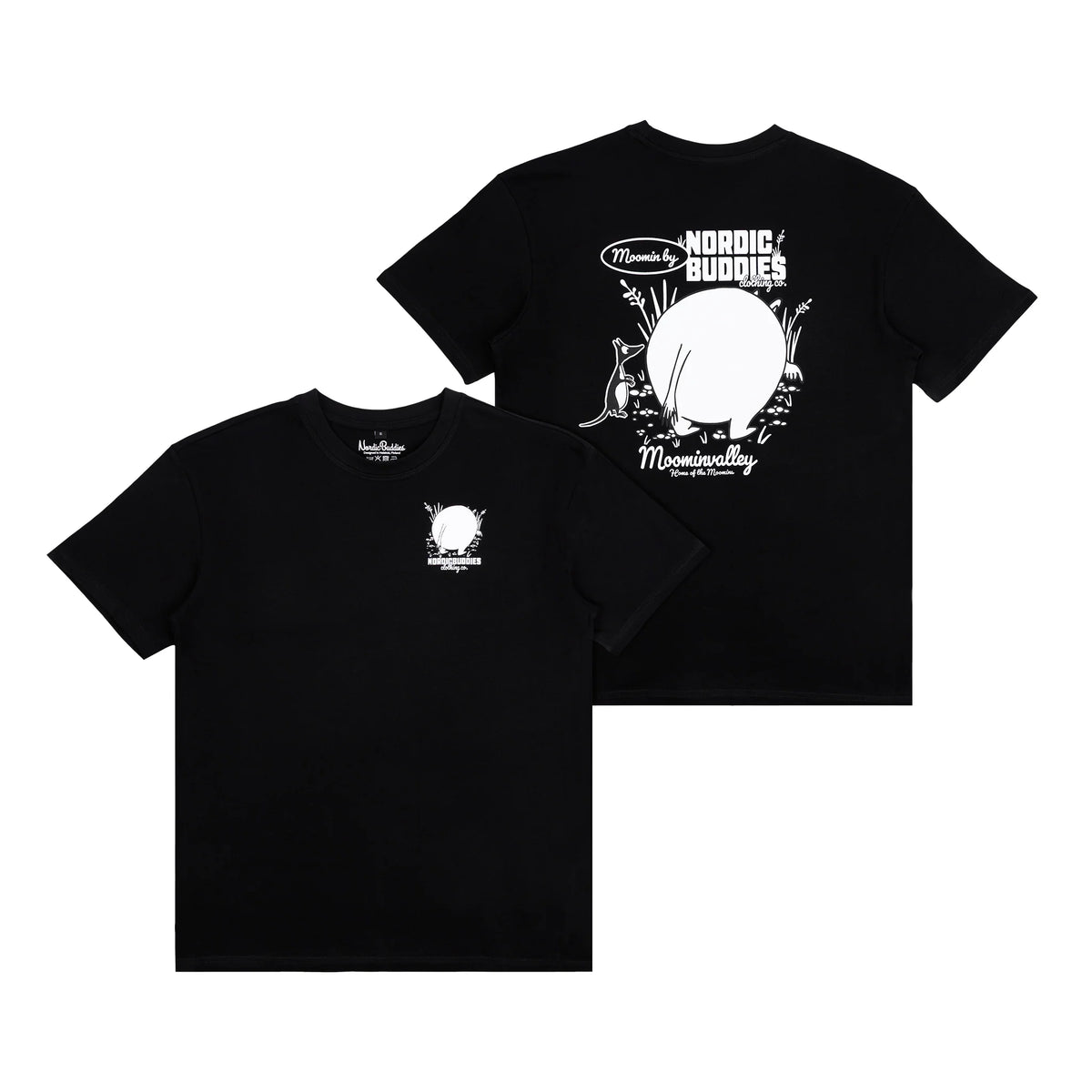 T-shirt Muminek W25 czarny NordicBuddies