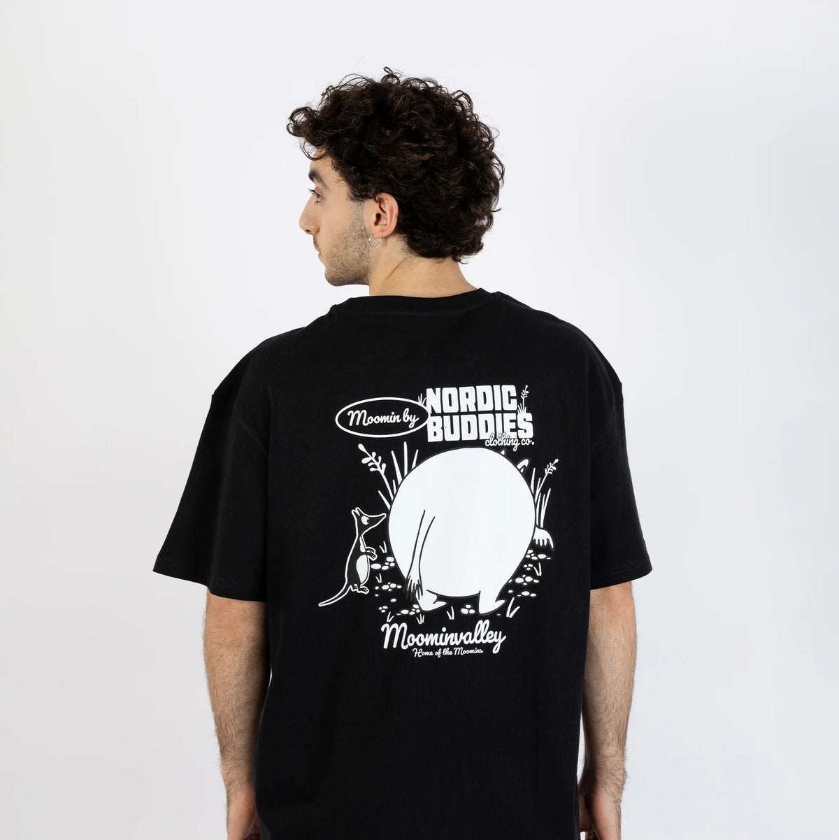 T-shirt Muminek W25 czarny NordicBuddies