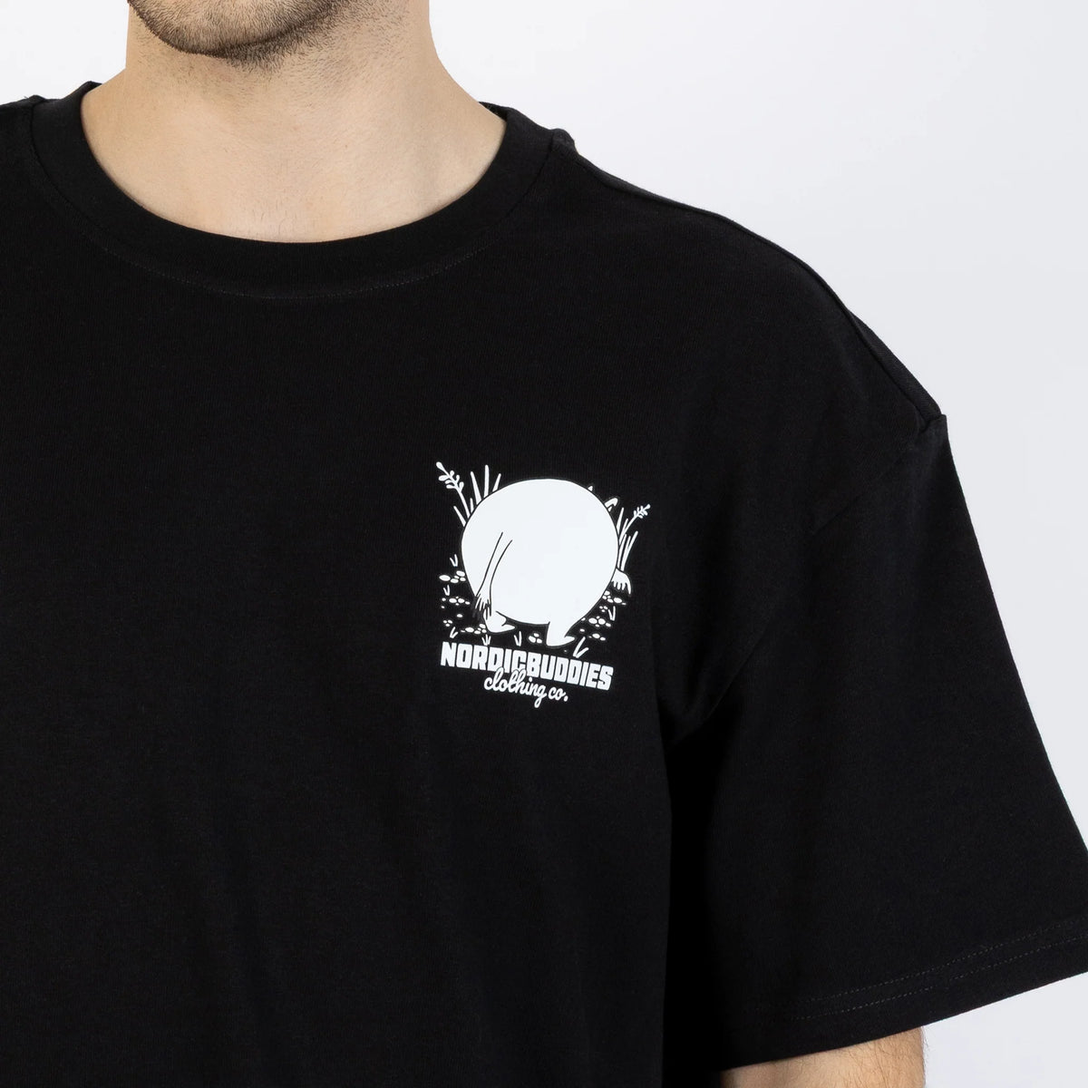 T-shirt Muminek W25 czarny NordicBuddies