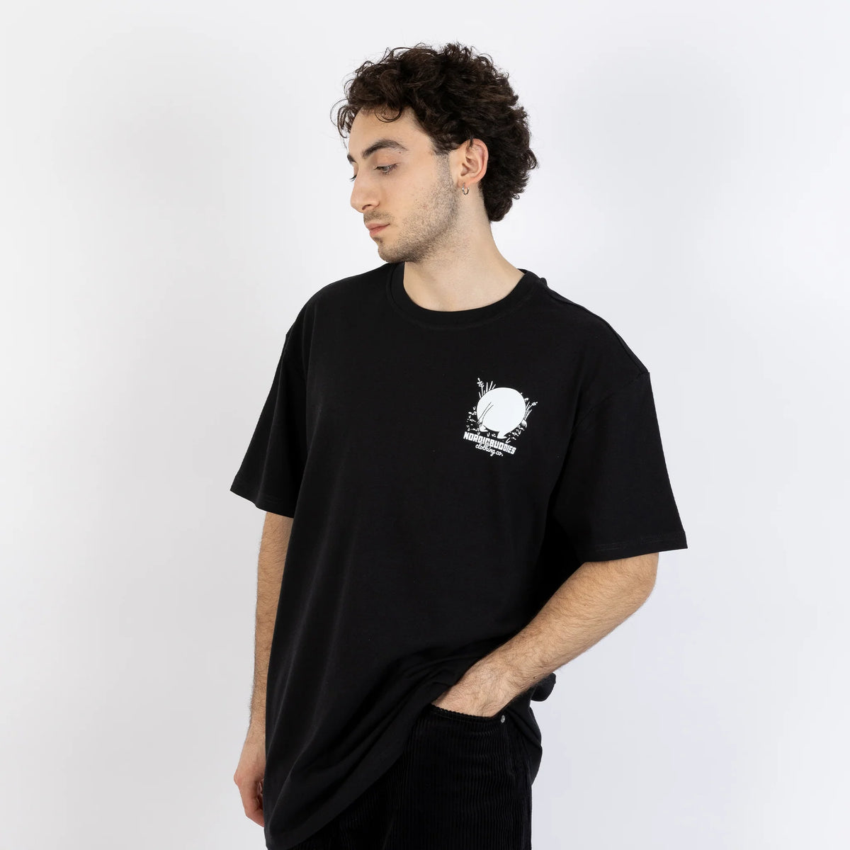 T-shirt Muminek W25 czarny NordicBuddies