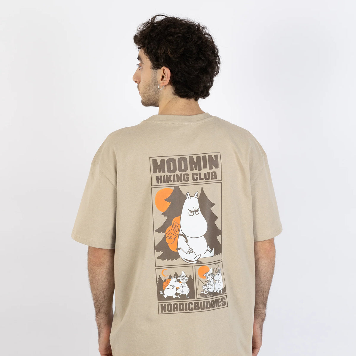 T-shirt Muminki Hiking Club W25 beż Nordicbuddies