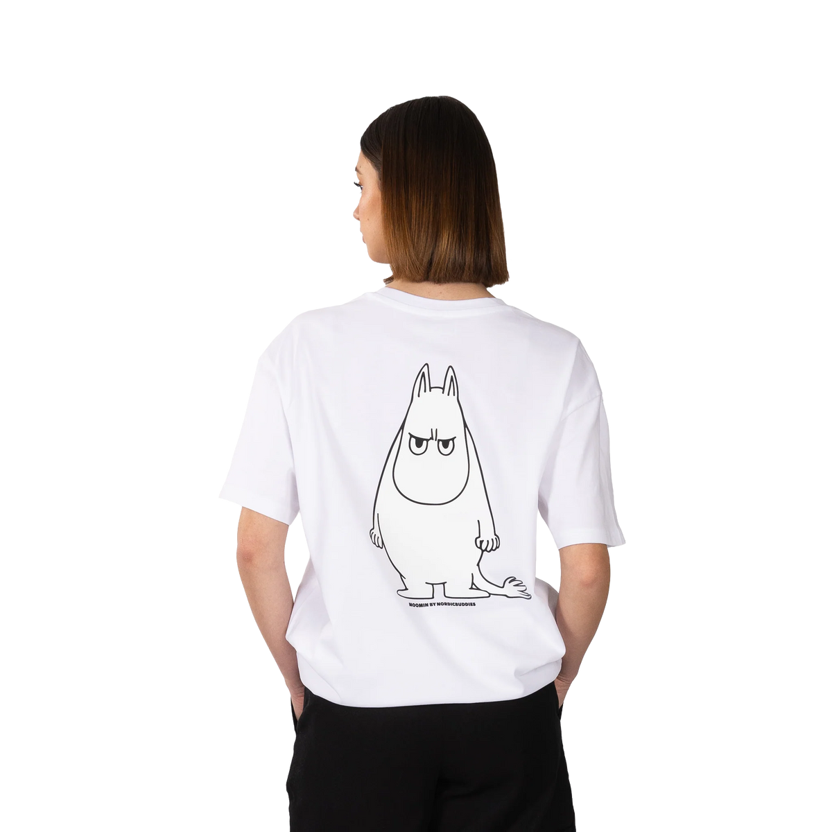 T-shirt Niezadowolony Muminek (biały) NordicBuddies