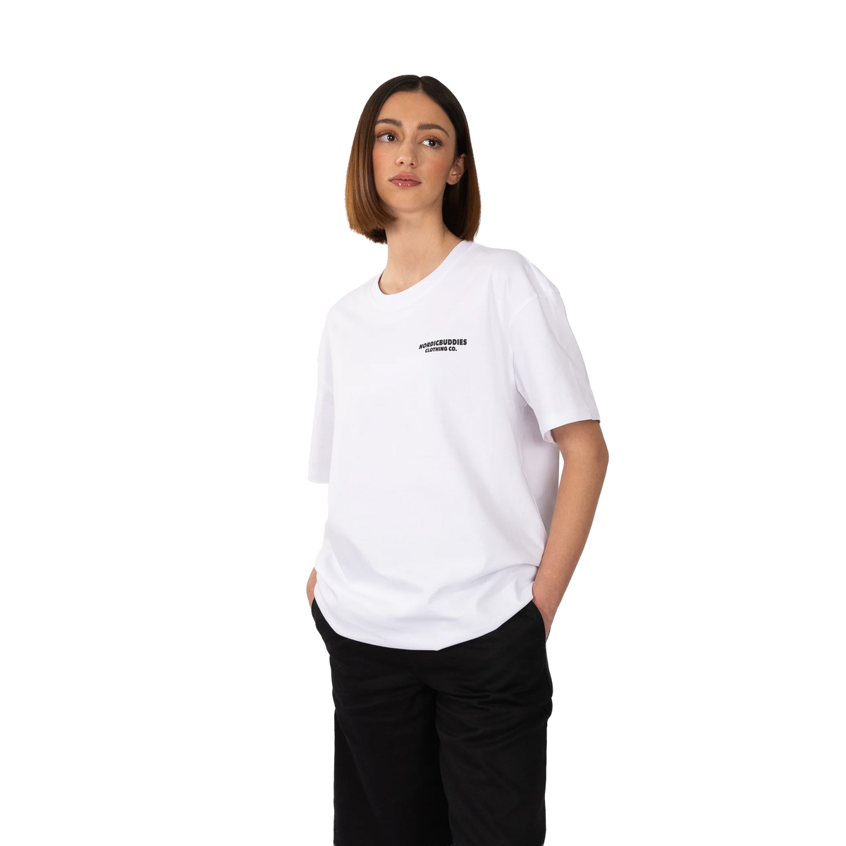 T-shirt Niezadowolony Muminek (biały) NordicBuddies
