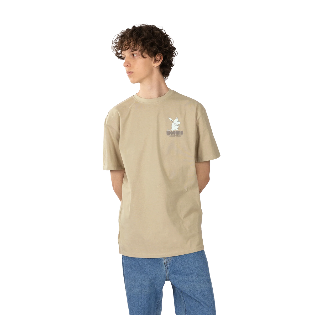 T-shirt Muminek Gardening beż NordicBuddies