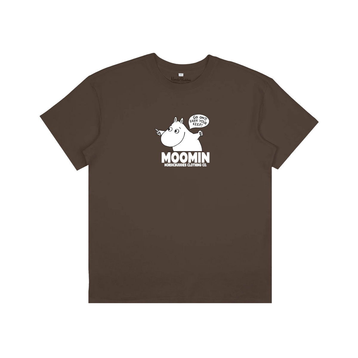 T-shirt Muminek brąz NordicBuddies