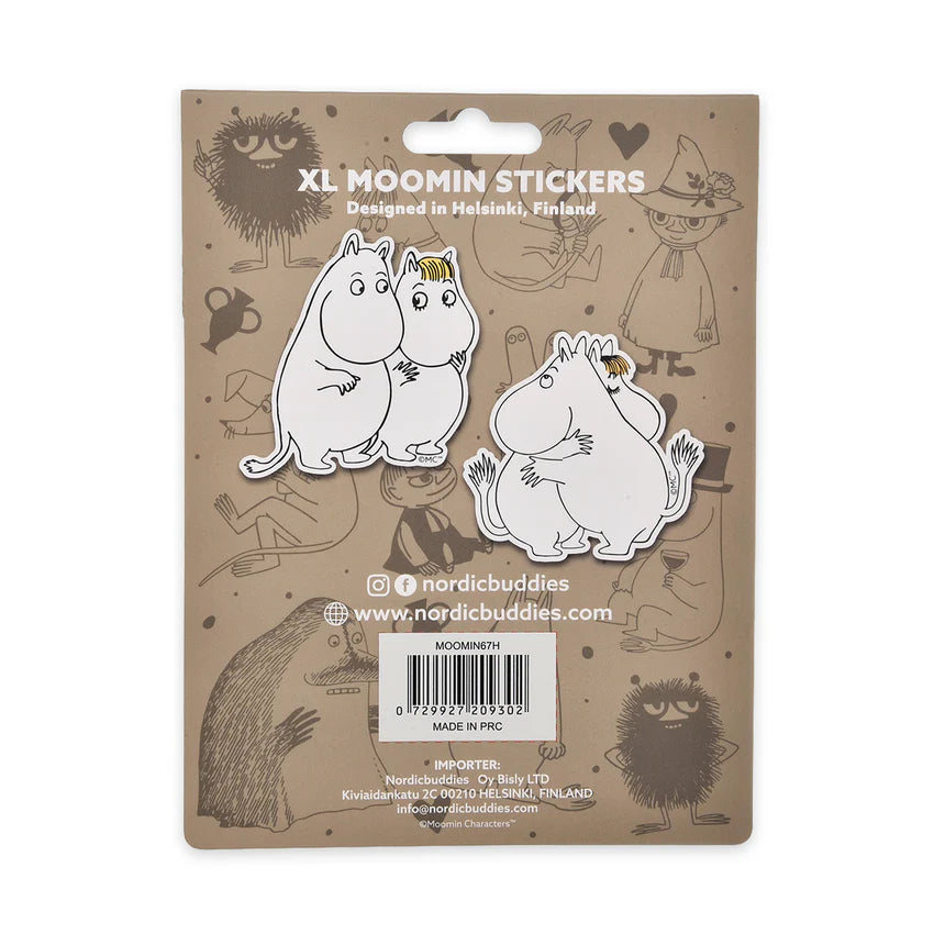 Zestaw 2 naklejek Muminek i Migotka XL Nordicbuddies