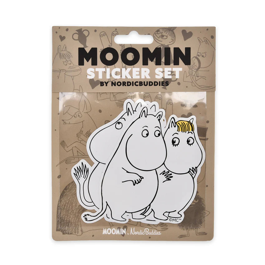 Zestaw 2 naklejek Muminek i Migotka XL Nordicbuddies