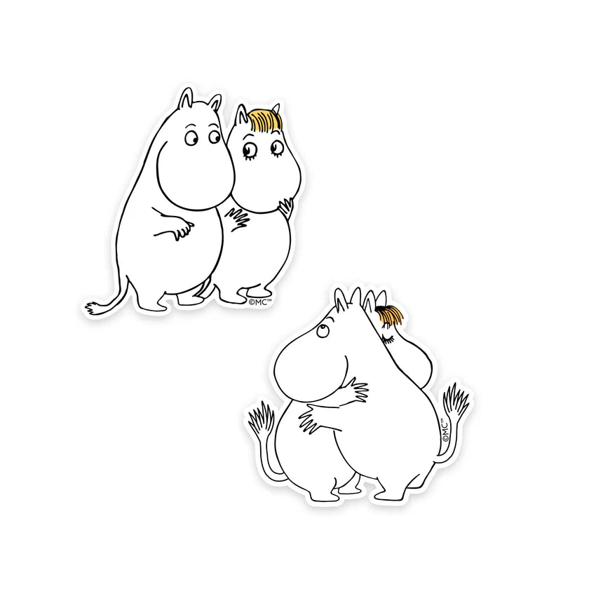 Zestaw 2 naklejek Muminek i Migotka XL Nordicbuddies