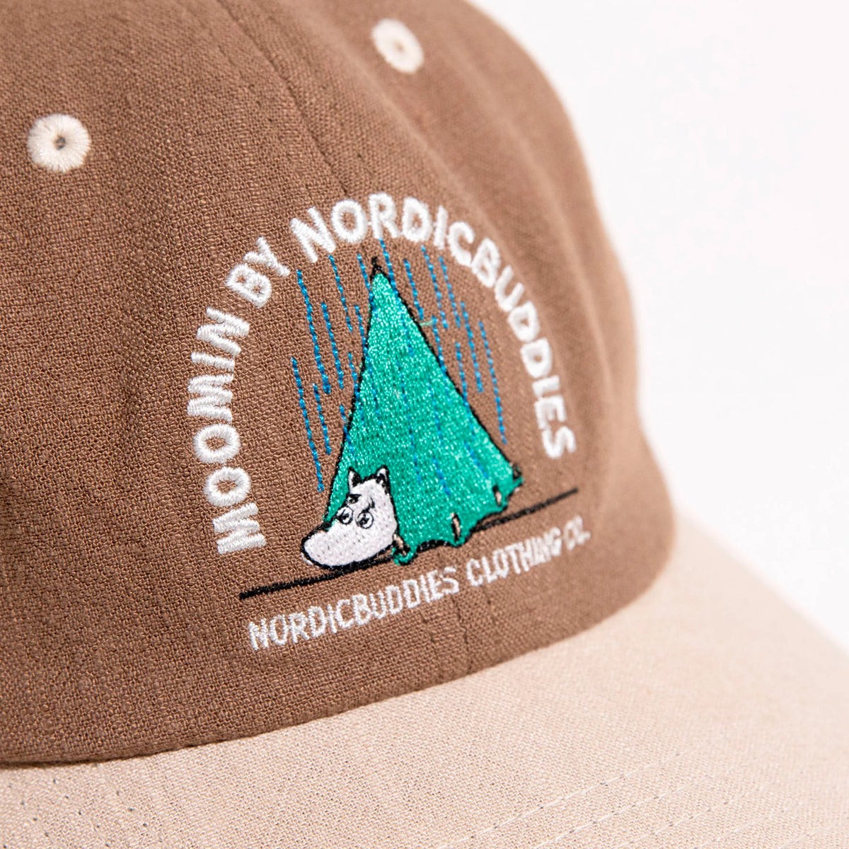 Czapka Muminek pod namiotem (beżowo-brązowa) NordicBuddies