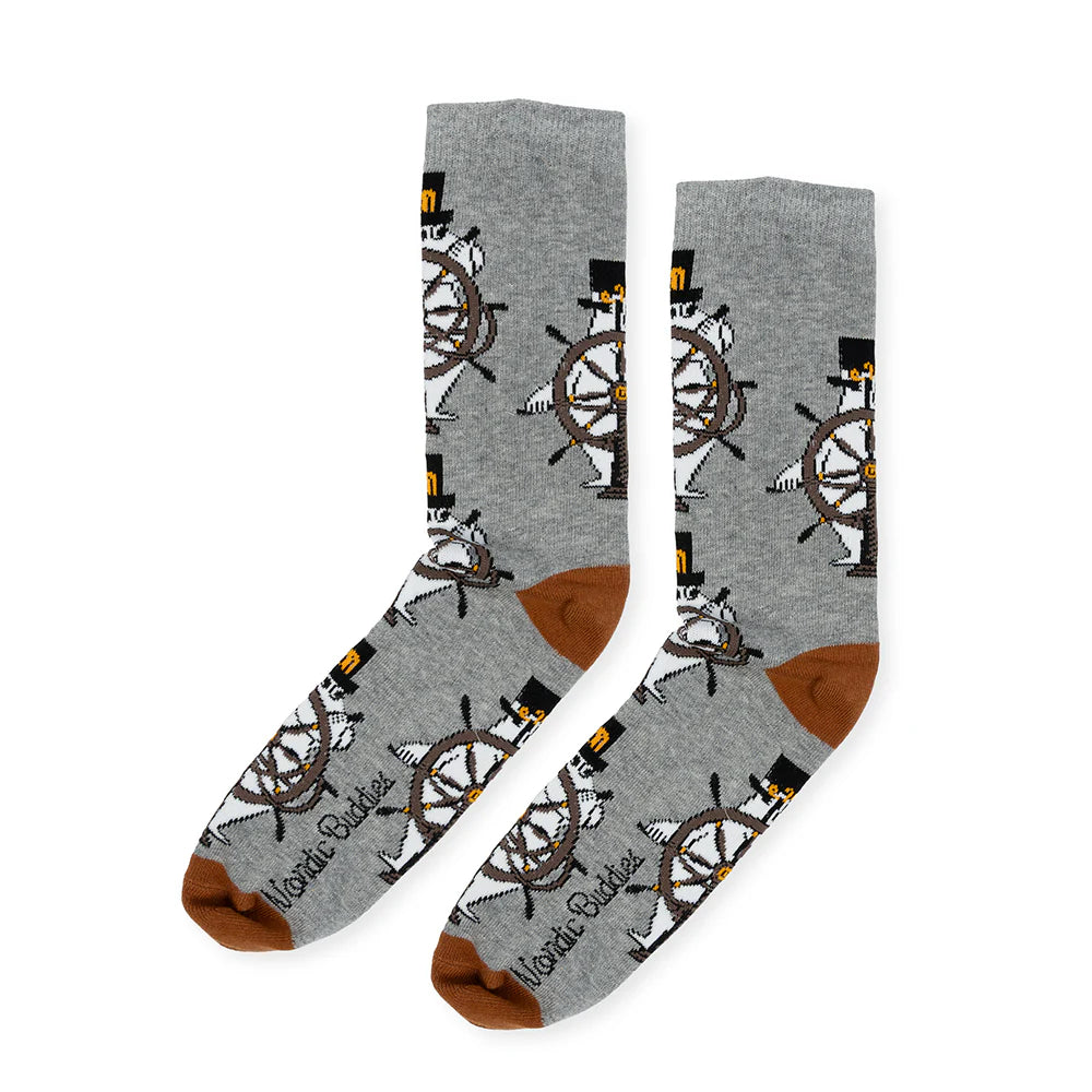 Skarpety Tata Muminka sternik szare 40-45 NordicBuddies