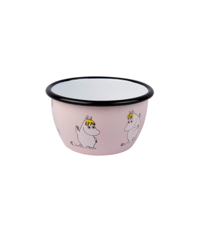 Miska emaliowana 600ml Panna Migotka (jasnoróżowa) Muurla