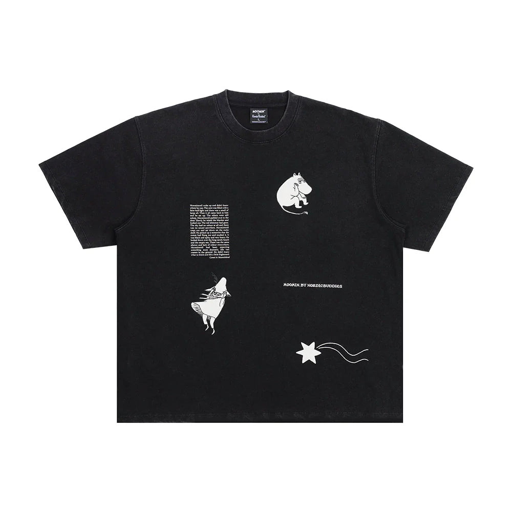 T-shirt Kometa nad Doliną Muminków czarny NordicBuddies
