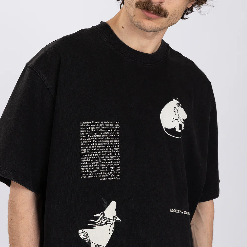 T-shirt Kometa nad Doliną Muminków czarny NordicBuddies