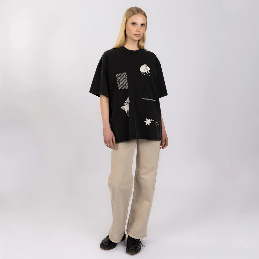 T-shirt Kometa nad Doliną Muminków czarny NordicBuddies