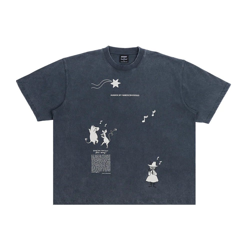 T-shirt Kometa nad Doliną Muminków niebieski NordicBuddies