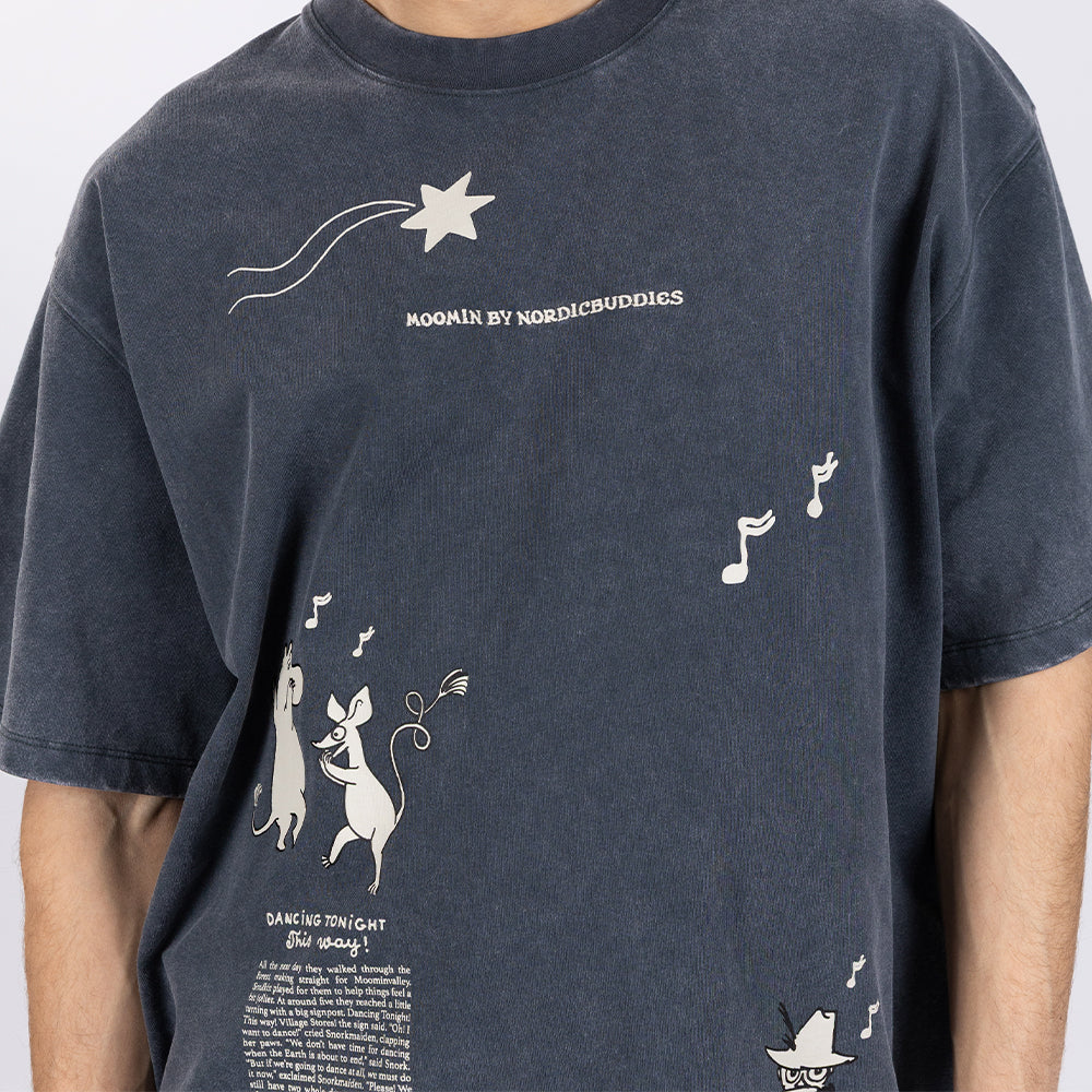 T-shirt Kometa nad Doliną Muminków niebieski NordicBuddies