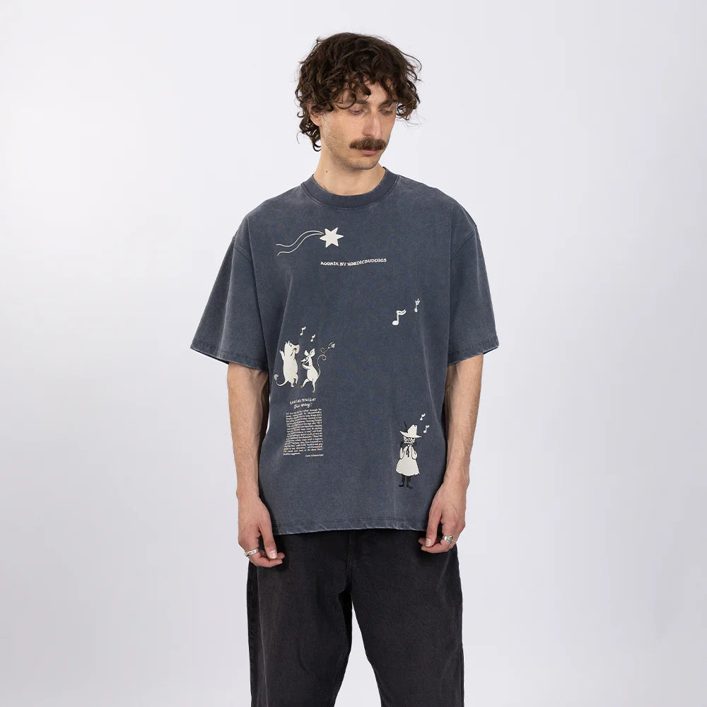 T-shirt Kometa nad Doliną Muminków niebieski NordicBuddies