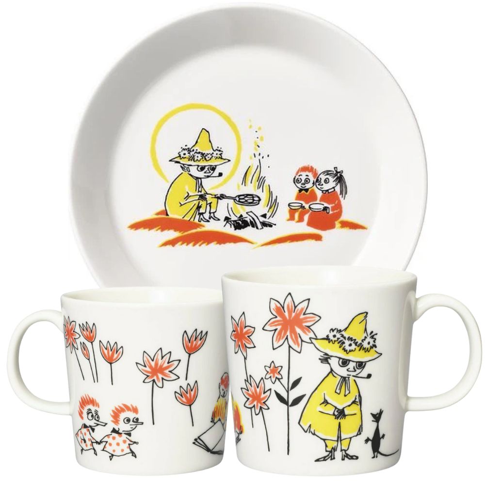 Zestaw porcelanowy 2-elementowy Włóczykij ABC - Moomin Arabia