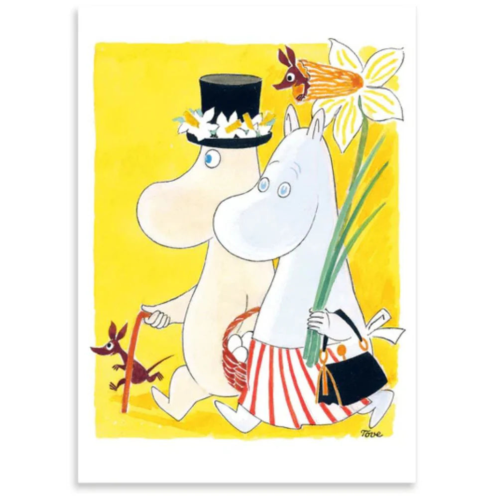 Kubek 300ml Family Time Moomin Arabia i pocztówka Wielkanocna